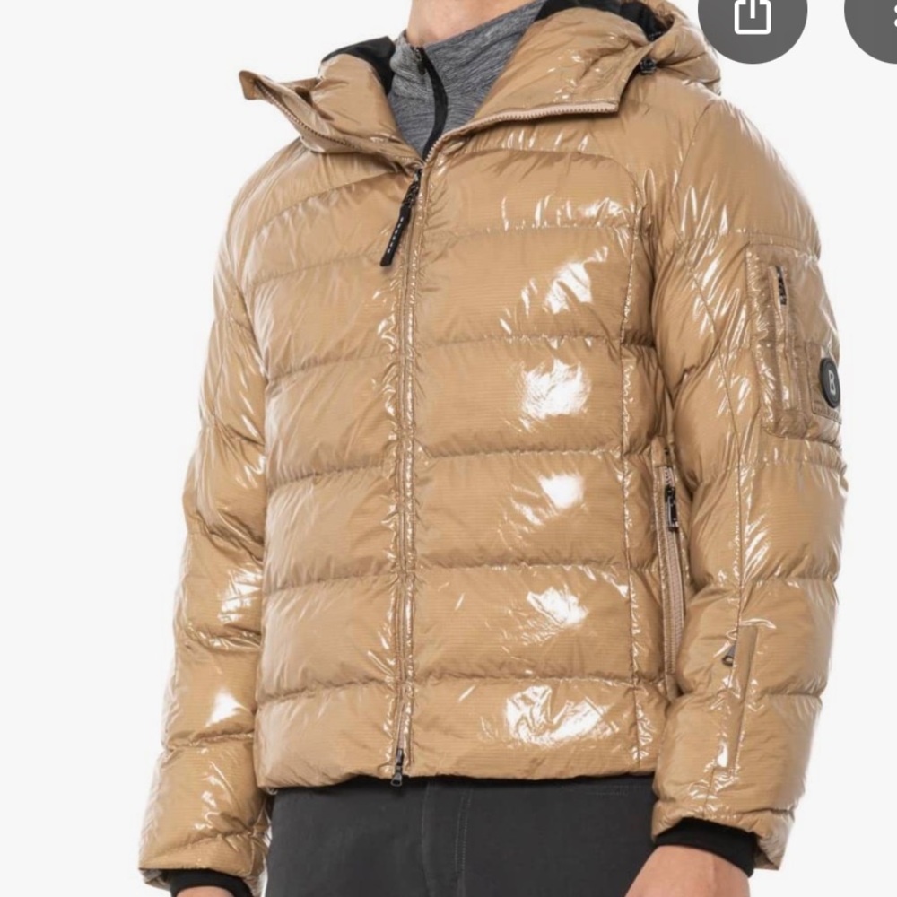 Caramel Bogner Puffer Jacket with Hood